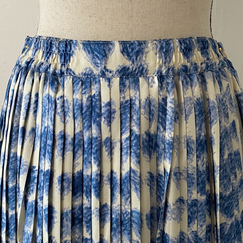 Red Valentino Scribbled Heart Print Silk Skirt 40 - Picture 3 of 7